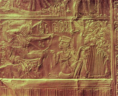 Detail from the Golden shrine, Tutankhamun